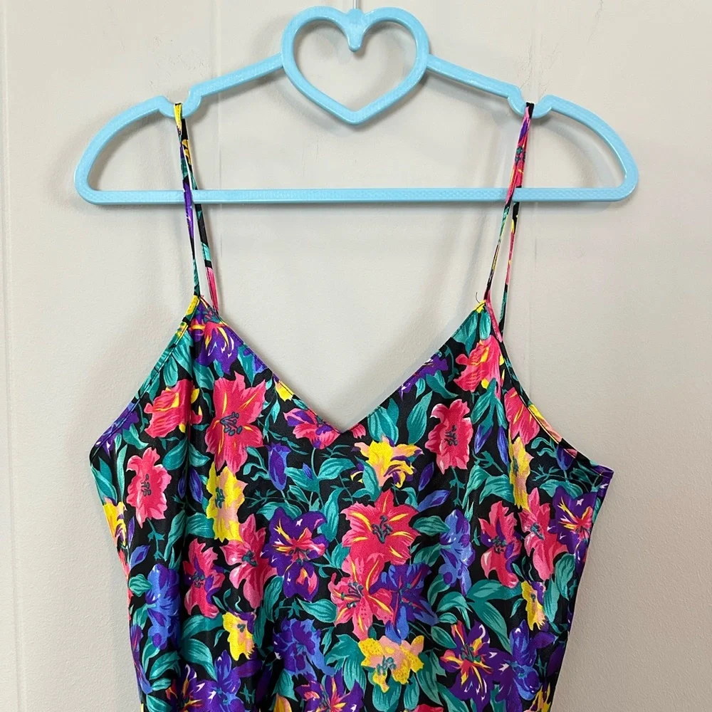 Vintage floral lace slip - Picture 5 of 8